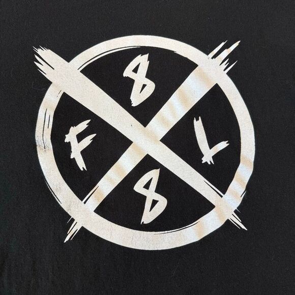 88 Fingers Louie Crass Circle Black Shirt Size XL Chicago Punk Anarcho Rock - Picture 2 of 4